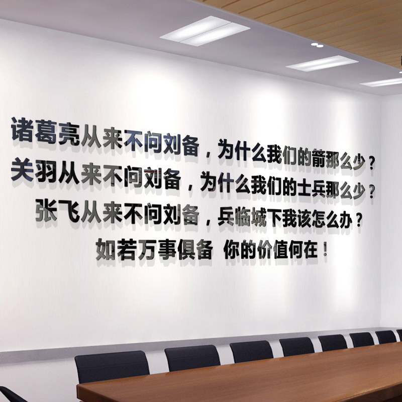 价值销售技术f部门公司激励志标语会议室企业文化墙贴字办公室装
