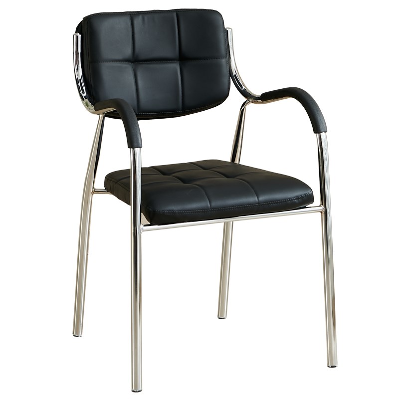 公司会议椅会客椅带扶手软座靠背椅加粗25管径电脑办公椅培训椅子