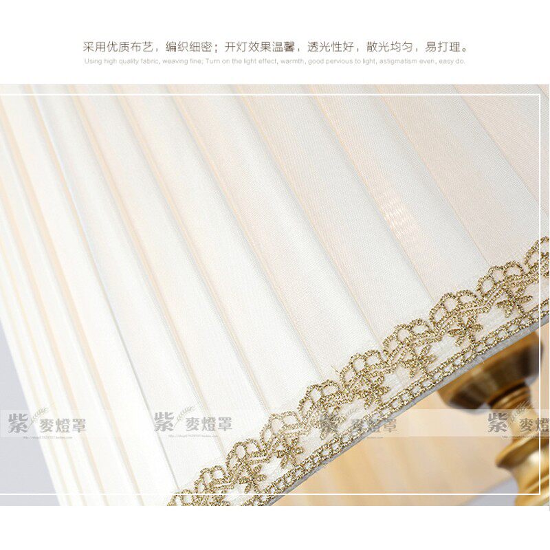 包邮现代简约蕾丝灯罩 床头布艺台灯落地灯灯罩 灯罩外壳台灯配件