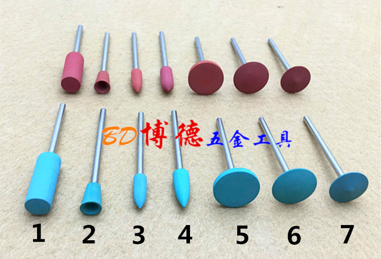 进口橡胶轮/橡胶磨头/打磨胶轮/金属抛光磨头/金银镜面抛光磨轮图片