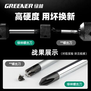 绿林大师螺丝刀十字一字工业级强磁螺丝批工具套装超硬改锥小起子