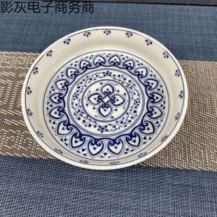 景德镇仿明青花宝相壶承壶垫干泡台高端高级茶杯垫托盘盖碗垫美观