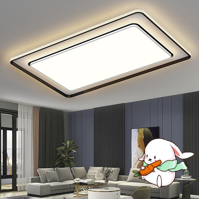 客厅灯led吸顶灯轻奢水晶大灯现代简约卧室餐厅灯具组合全屋套餐