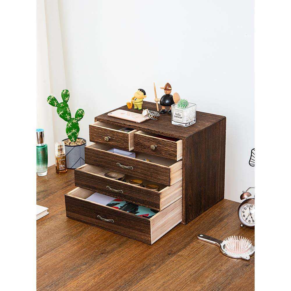 实木复古A4纸桌面收纳盒多层木质抽屉式办公家用杂物收纳整理盒子,玩具/童车/益智/积木/模型,毛绒/玩偶/公仔/布艺类玩具,淘宝优惠券,粉丝福利购,淘宝优惠卷