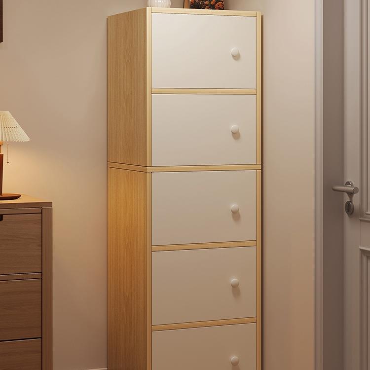 五斗柜子收纳柜卧室储物柜窄小立柜置物抽屉柜客厅靠墙落地床尾柜