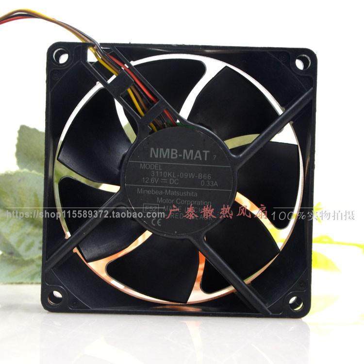原装NMB3110KL-09W-B66802512.6V0.33A四线pwm温控风扇8cm