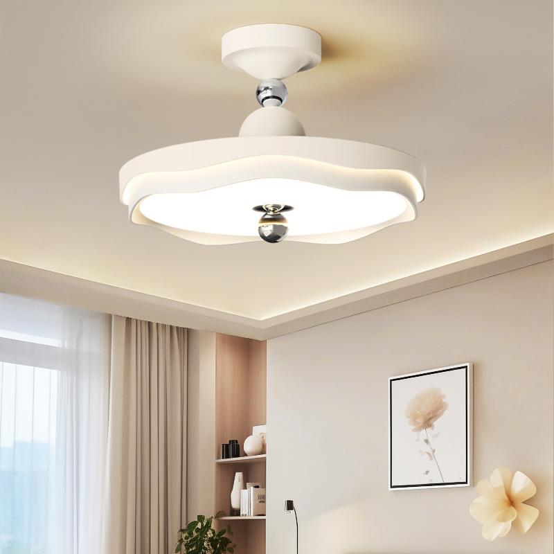 法式奶油风卧室吸顶灯现代简约创意飘带餐厅半吊灯护眼儿童房间灯