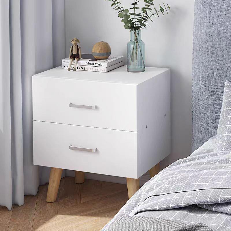 床头柜储物柜简约现代实木腿经济型床边小柜子式卧室小桌子厂