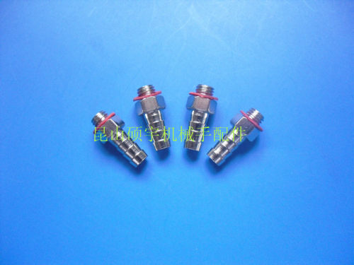 气动元件气管接头 夹具 金具 吸盘配件三节气嘴小插芯 M5-5-15