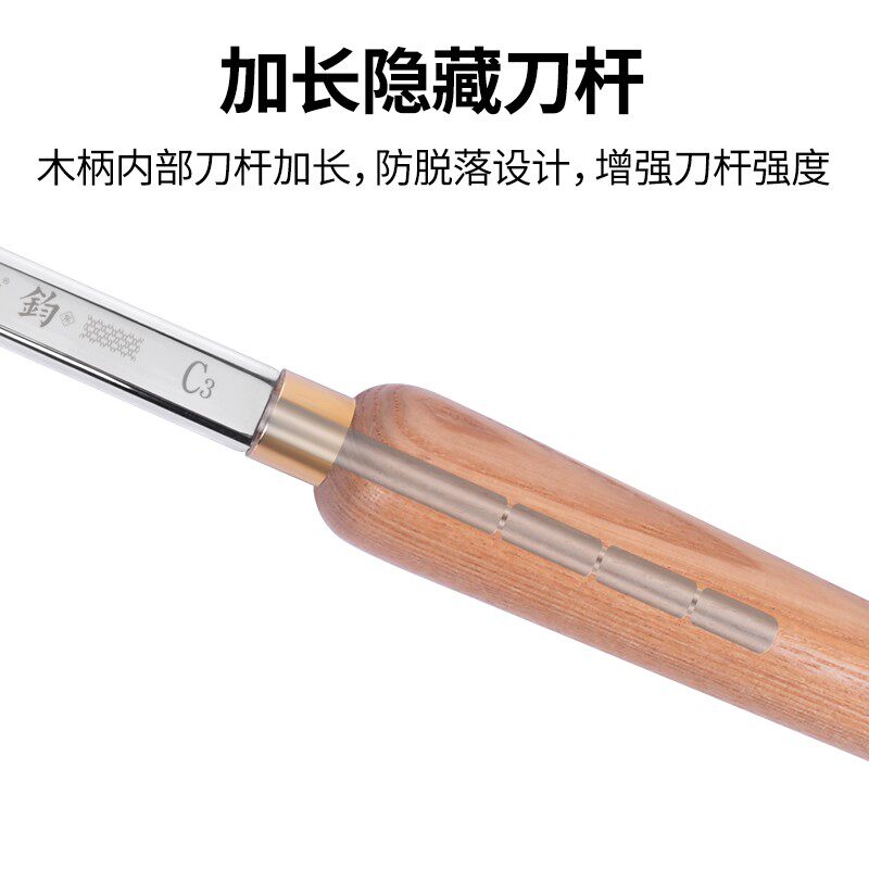 汉达森木工舍弃式掏空刀内旋车刀木旋车床用刀套装弯刀挖圆刀钩刀