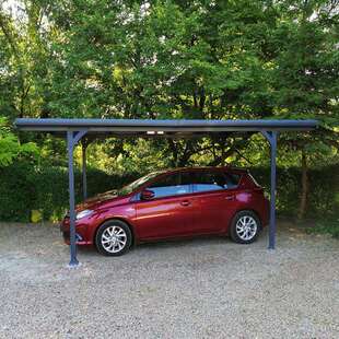 户外铝合金车棚跨境carport可定大小户外遮雨篷阳光篷批X20