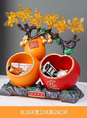 福禄平安钥匙收纳摆件客r厅玄关柜桌面乔迁新家居装饰品结婚送礼