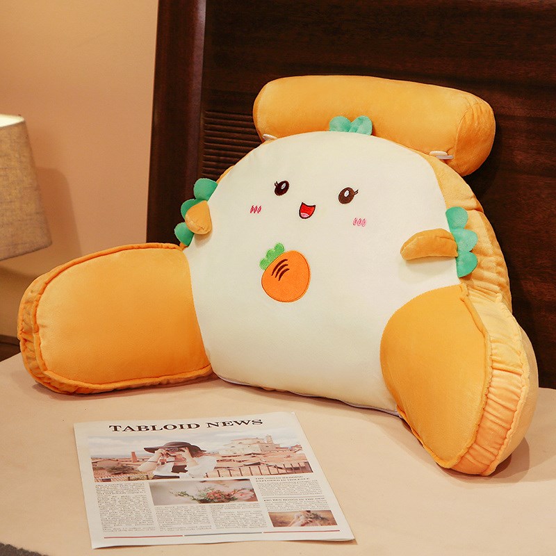 乳胶床头靠垫软包护腰靠s枕大靠背孕妇沙发抱枕宿舍床上看书枕头