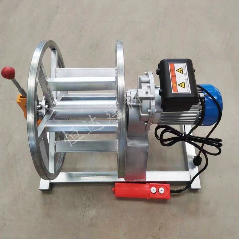 便携式快速卷扬机百叶窗r腻子漆吊装神器外墙装修220V小型上料机