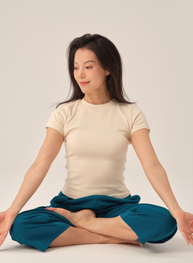 SELENE ACTIVE 正肩亲肤高支棉瑜伽短袖t恤