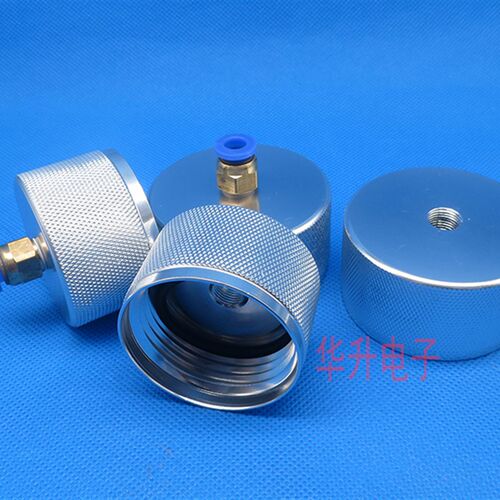 新款加厚200CC100CC点胶机针筒铝盖连接器/金属盖适配器转接头