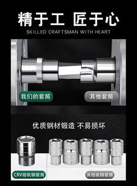 汽修工具套装套筒扳手汽车维修修理汽保工具套头72棘轮工具箱