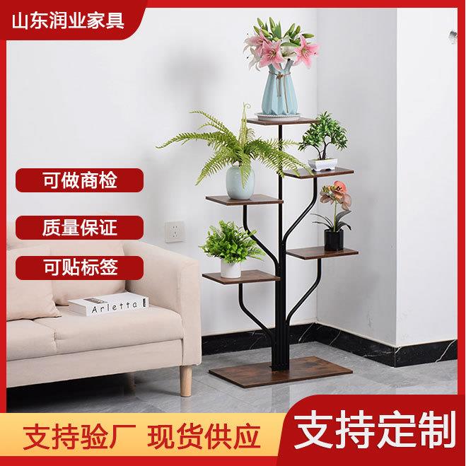 简约室内花架一件起批阳台多肉花盆架树形植物架盆栽绿萝铁艺花卉