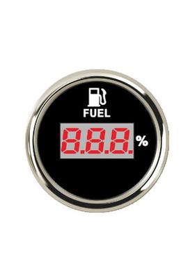 数显燃油表52mm不锈钢表头百分比显示剩余油箱油量液位感应显示屏