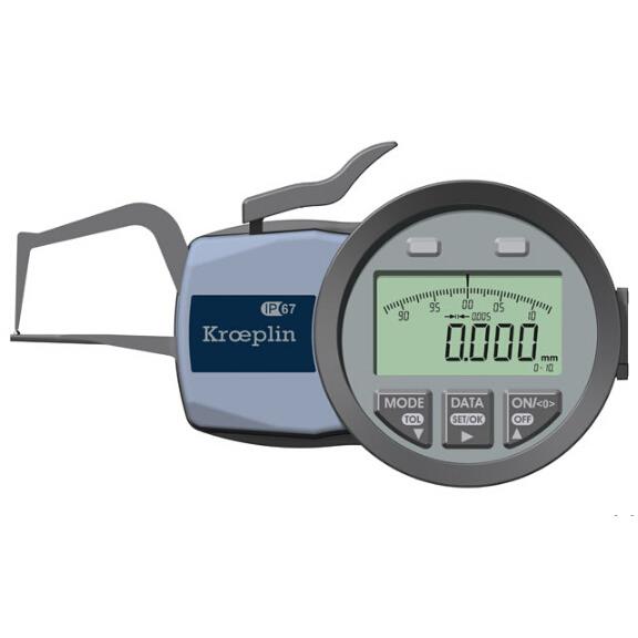 销售德国kroeplin数显管壁厚度测量卡规C1R10S