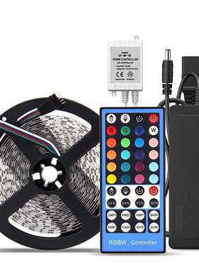 5M 5050 60灯RGBW 暖白 裸板灯带套 柔性灯条