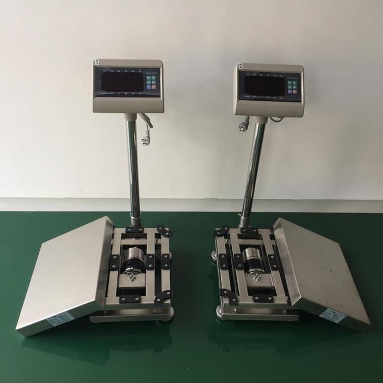 600KG不锈钢304材质电子台秤 350公斤防水食品秤 200千克落地称