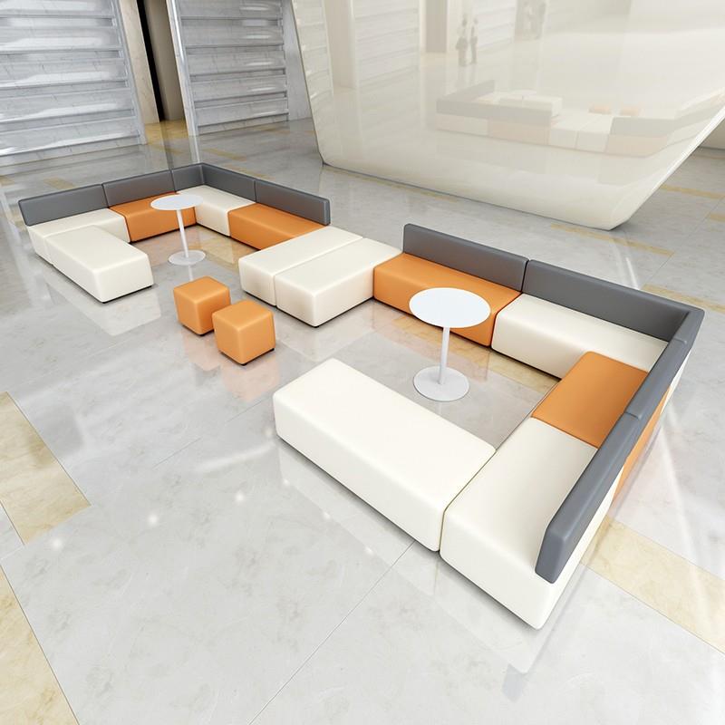 工作室办公洽谈现代简约休息接待会客区商务休闲创意沙发组合套装