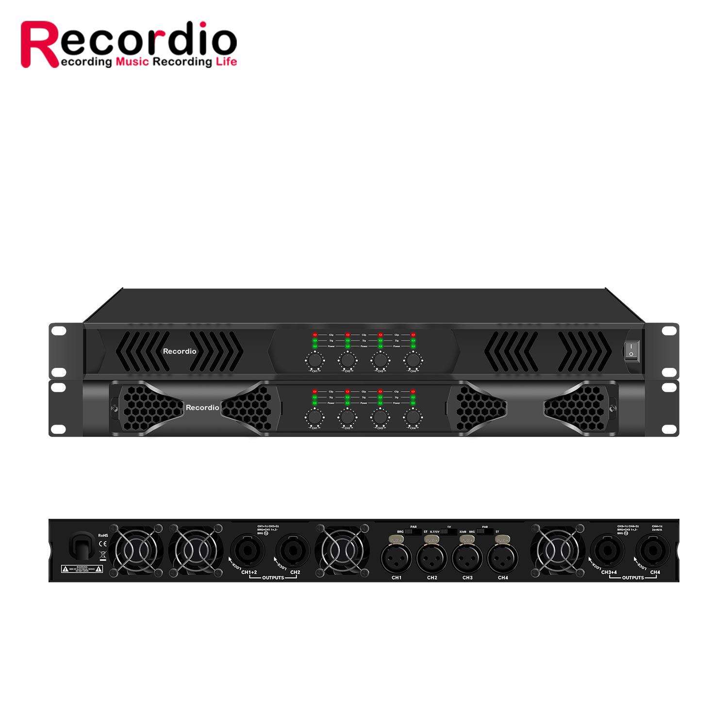 GAP-DQ4 大功率专业功放1500W*4重低音舞台音响卡拉OK影院KTV功放