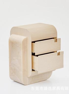 FAROS意式天然大理石卧室床头柜板式现代设计师意式极简轻奢休闲