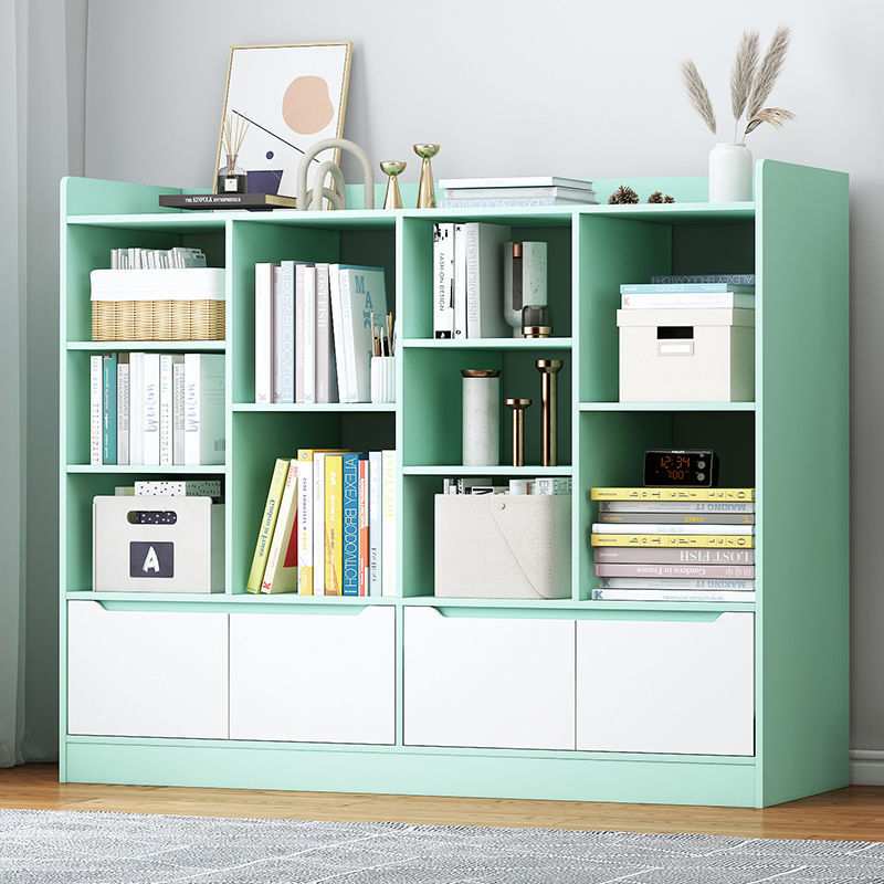 书架落地简约客厅置物架简易多层省空间收纳架子家用学生卧室书柜