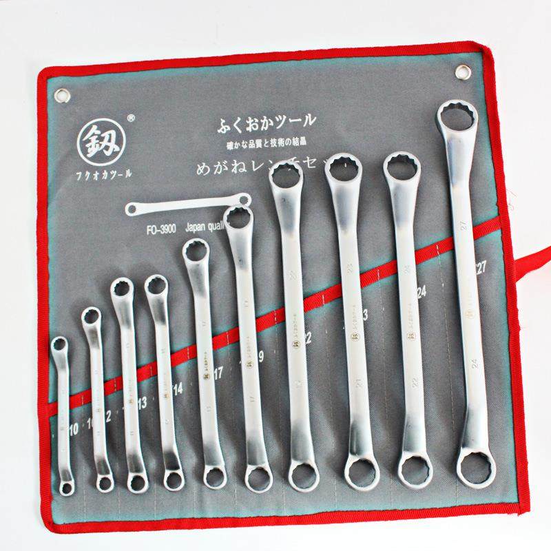 福冈FO-3900双头梅花扳手汽修工具组合套装10件套家用眼镜板子