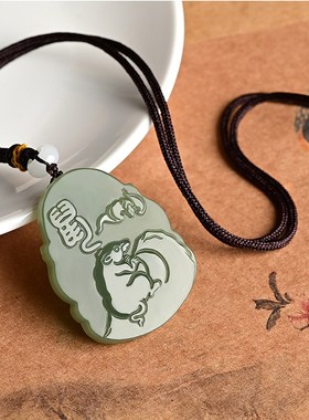 十二生肖本命I佛和田玉吊坠