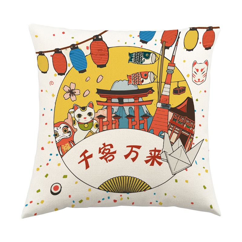 日式榻榻米抱h枕床头靠枕居酒屋沙发护腰办公室靠垫抱枕套可拆洗