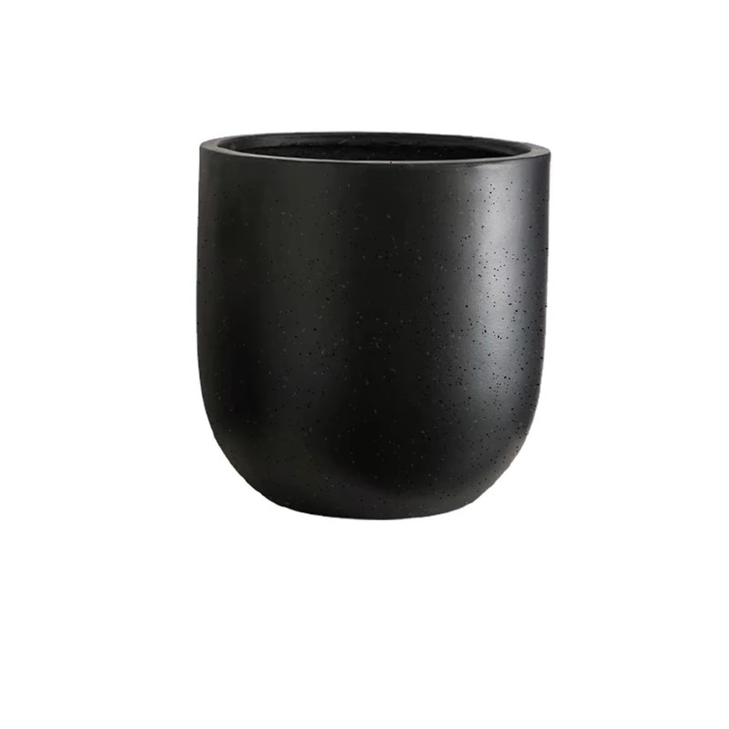 北欧镁泥落地花盆极简酒杯型软装特大花器客厅民U宿商场别墅摆件