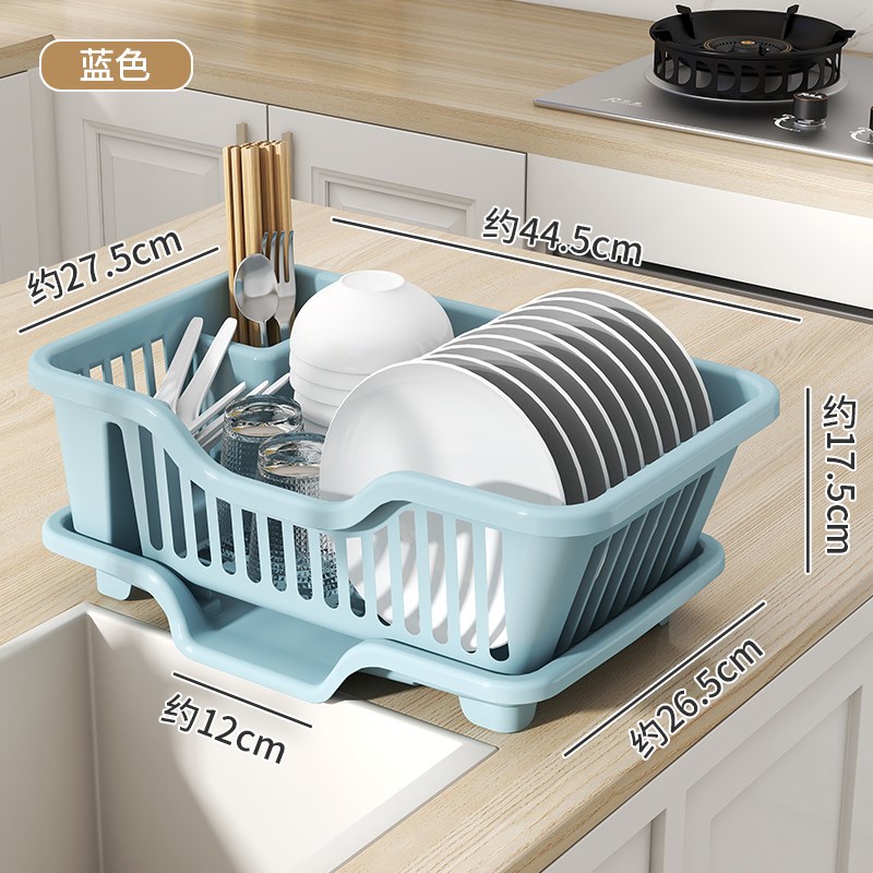 碗碟收纳架厨房多功能碗柜置物架家用F放盘子餐具碗筷沥水架收纳