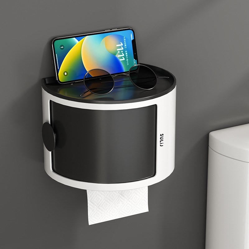 卫生纸盒卫生间i纸巾盒洗手间厕纸置物架厕所壁挂式浴室抽纸卷纸