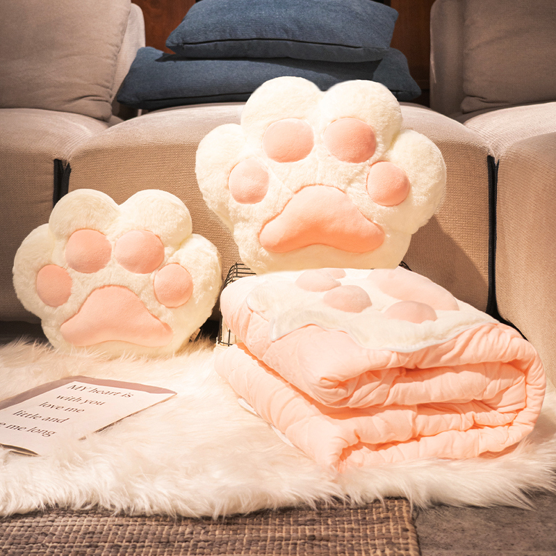 抱枕被子两用毯子二合一办公室午睡小枕头沙N发靠枕汽车载毛毯冬