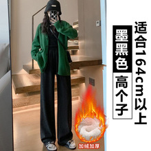 TB糯米裤女羊羔绒加厚慵懒阔腿裤秋冬款