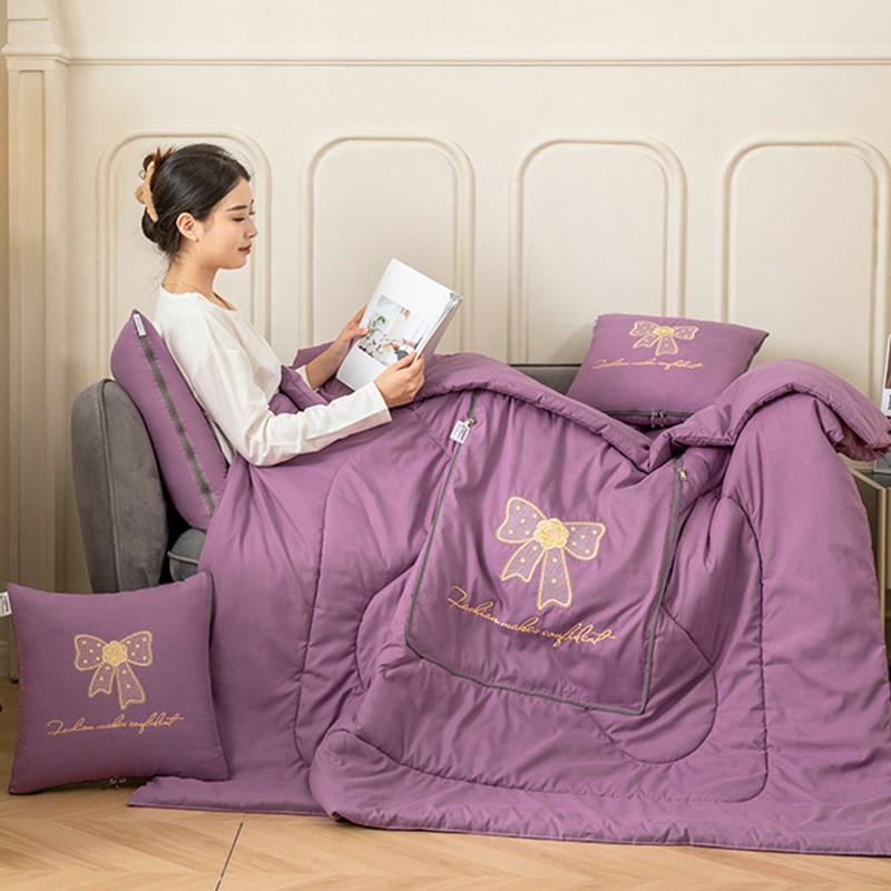 汽车抱枕被d子两用多功能车载靠垫被沙发靠枕可折叠午睡空调枕头