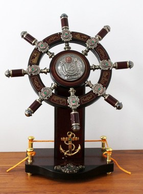 领航舵摆件落地舵手老板办公室客厅D装饰公司商务送礼乔迁开业礼