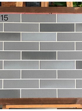 红色通体窑变砖g60X240自建房别墅外墙瓷砖渐变色仿古文化石小红