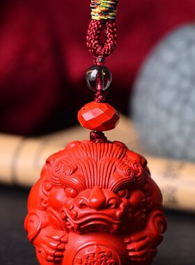 量高砂抱含手摆件朱砂办公含把支持验货貔貅朱砂摆台量球保真高红