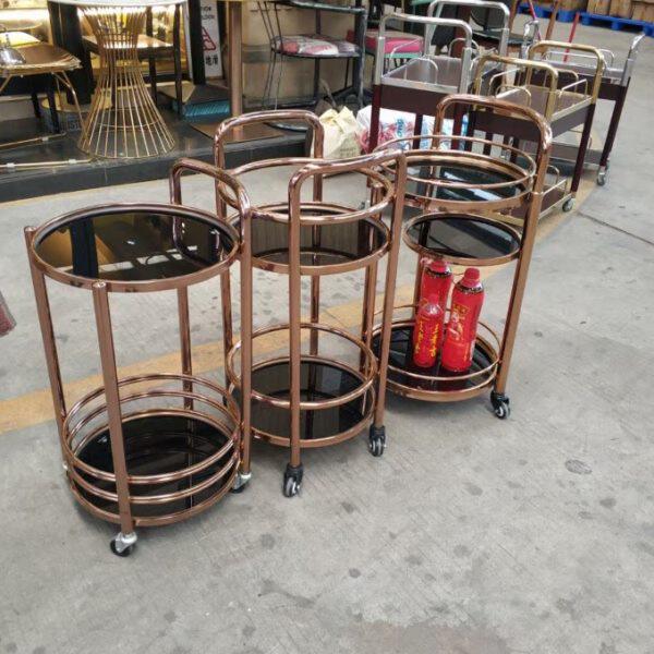 水车车酒吧移动不锈钢餐车餐厅推车服务茶商用酒店酒水玻璃实木车