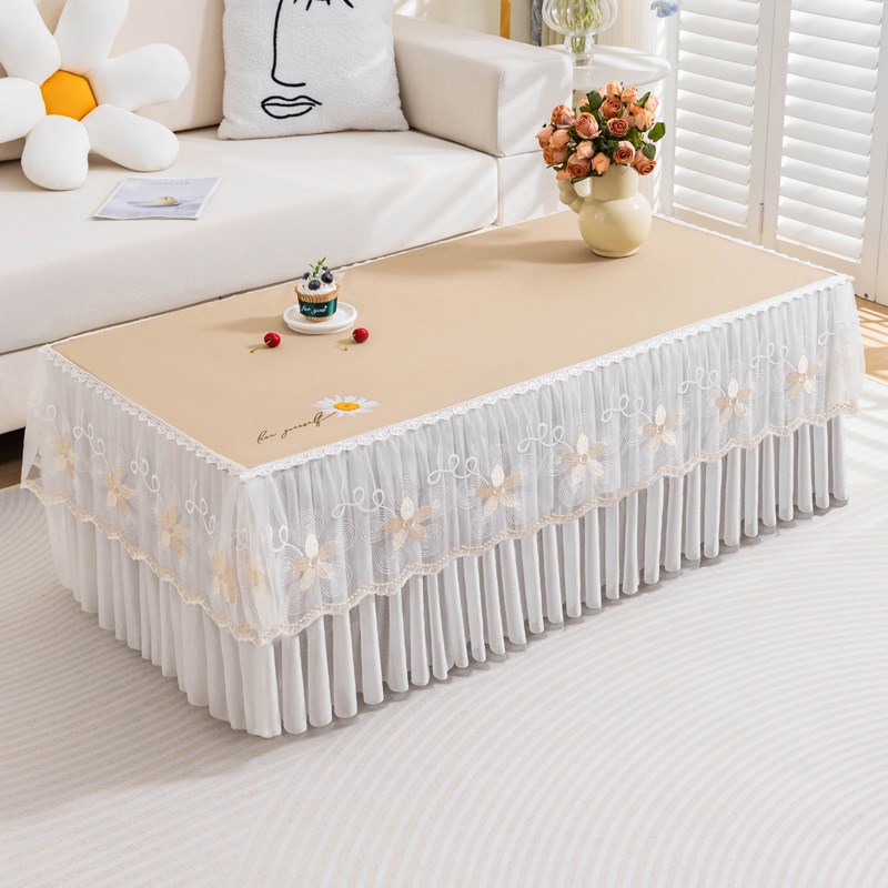 茶几桌布套罩防水防油免洗2025新款F茶几布定制长方形电视柜台布