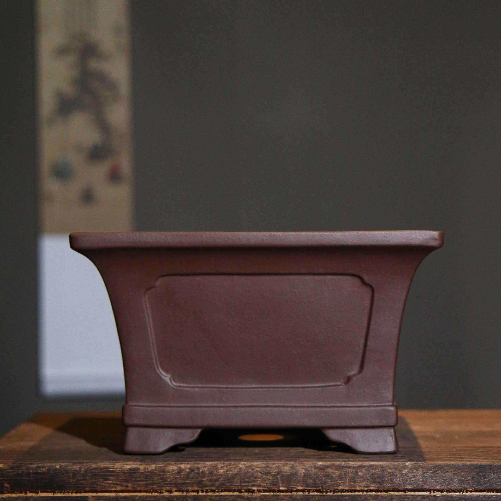 紫砂花盆四方正方形盆景盆凹奎面兰花盆中号新品觅陶乡王永清制,电子元器件市场,其它元器件,淘宝优惠券,粉丝福利购,淘宝优惠卷