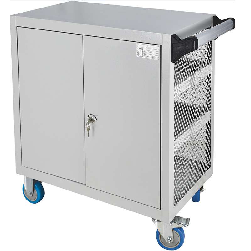 格林斯网式移动工具车G-200A G-200B 双开门手推零件存放工具车