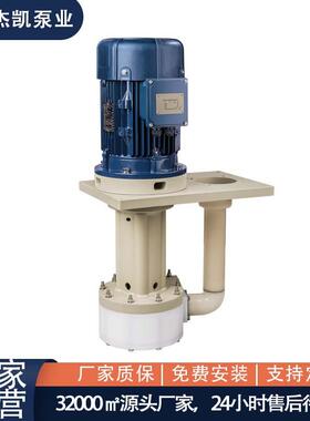 槽内耐酸碱立式喷砂泵JKD-P-50SK 一体成型可空转化工立式泵