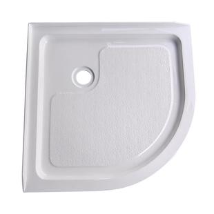 32x32inch36x36英寸北美款 亚克力扇形底盆挡水边ABS复合板高盆