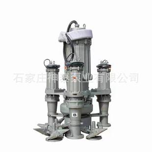 船用耐磨潜水抽砂泵河底清淤泵可移动潜水渣浆泵 带搅拌装置