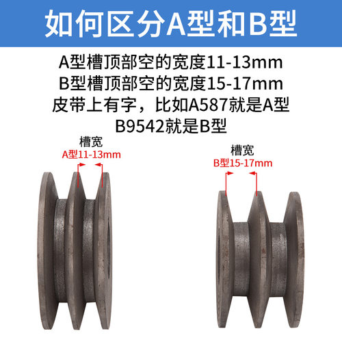 铸铁三角皮带轮 A型单槽皮带轮 B型双槽皮带轮 马达铸铁带轮150mm